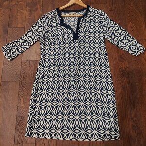 Banana Republic blue and white dress size L